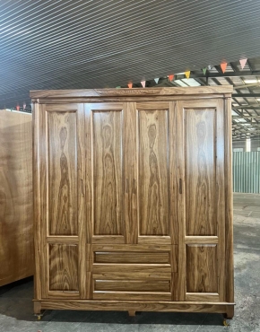 TỦ ÁO GỖ HƯƠNG XÁM 