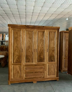 TỦ ÁO GỖ HƯƠNG XÁM 