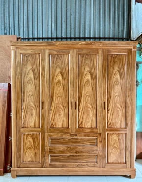 TỦ ÁO GỖ HƯƠNG XÁM 