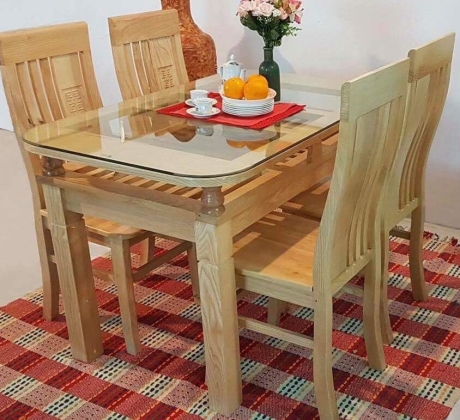Bộ bàn ăn gỗ
