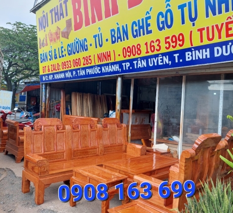 Bộ salon gỗ phòng khách