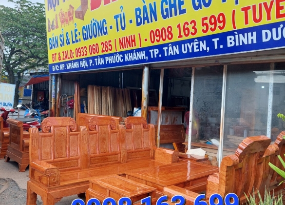 Bộ salon gỗ phòng khách