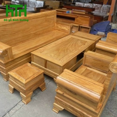 SALON GỖ GÕ ĐỎ MẪU PHÁO 