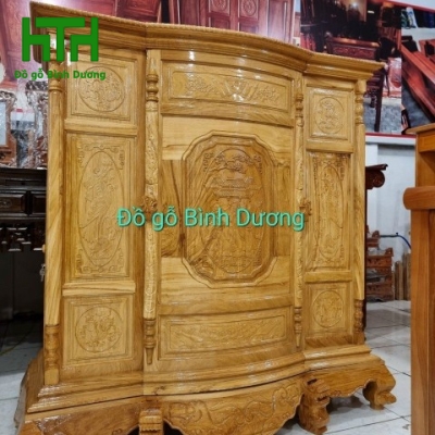 TỦ THỜ GÕ ĐỎ 6 CHÂN 
