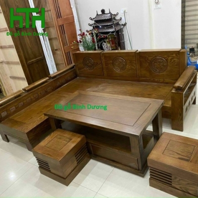 GÓC NHỎ GỖ SỒI LAU MÀU 