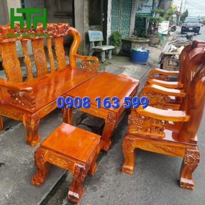 SALON TRÀM BÔNG VÀNG CỘT 12 MẪU ĐÀO 