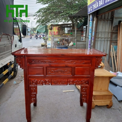 BÀN THỜ GỖ TRÀM BÔNG VÀNG 1M27