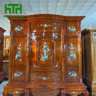 TỦ GỖ TRÀM BÔNG VÀNG CẨN 1M47