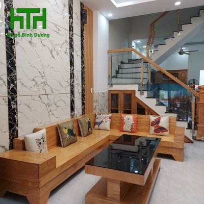 SALON GÓC GỖ GÕ ĐỎ 