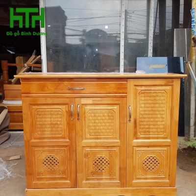 TỦ GIÀY GỖ THÔNG 3 CÁNH  1M2