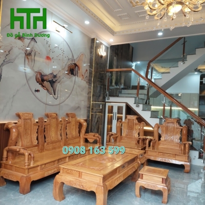 BỘ SALON GỖ GÕ ĐỎ MẪU TẦN THUỶ HOÀNG GỖ GÕ ĐỎ 