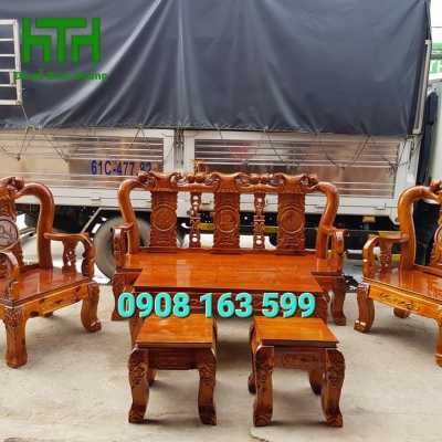BỘ SALON TRÀM BÔNG VÀNG CỘT 12 