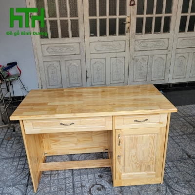 BÀN LÀM VIỆC 1M GỖ CAO SU 