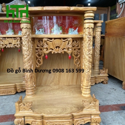 BÀN THỜ THẦN TÀI GÕ ĐỎ 60