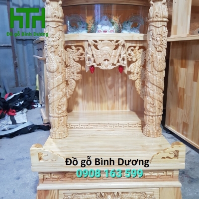 BÀN THỜ ÔNG ĐỊA GỖ THÔNG NHẬP 56 