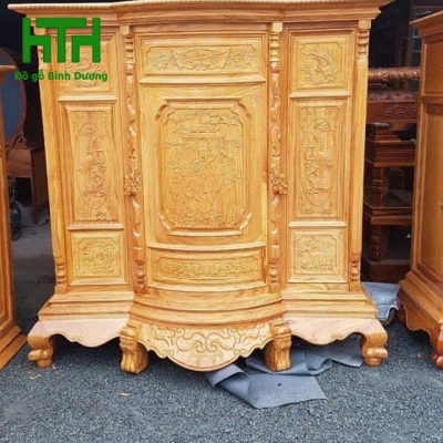 TỦ THỜ 6 CHÂN GÕ ĐỎ 