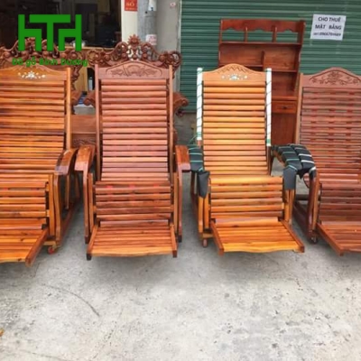 GHẾ THƯ GIÃN GỖ TRÀM BÔNG VÀNG 