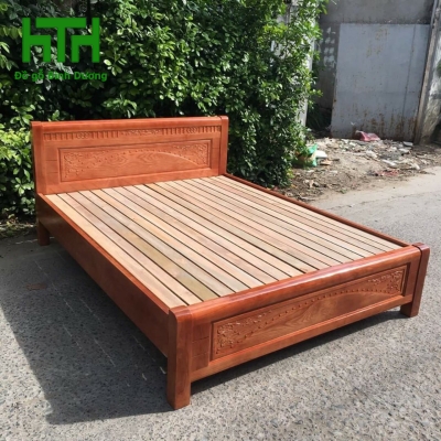 GIƯỜNG NGỦ GỖ XOAN ĐÀO BẮC 1M6  X 2M 