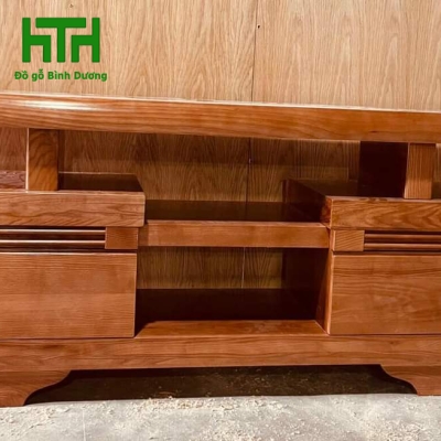 KỆ  TI VI GỖ SỒI TỰ NHIÊN 1M6  MÀU XOAN ĐÀO 