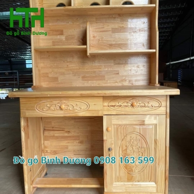 BÀN HỌC 1M2 GỖ CAO SU 