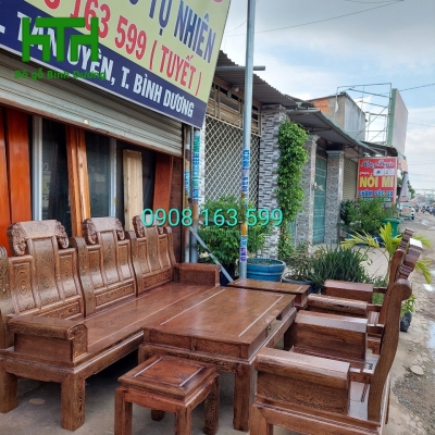 SALON ÂU Á GỖ MUN ĐUÔI CONG 