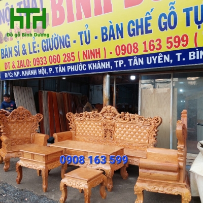 SALON MẪU HOÀNG GIA GỖ GÕ ĐỎ 
