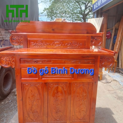 TỦ 2 TẦNG TRÀM BÔNG VÀNG 1M27