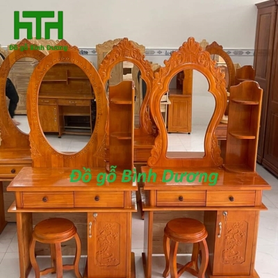 BÀN PHẤN MÀU GỖ THÔNG 80