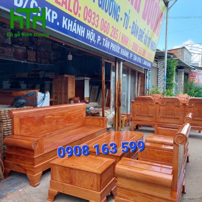 SALON GỖ HƯƠNG ĐÁ MẪU PHÁO 