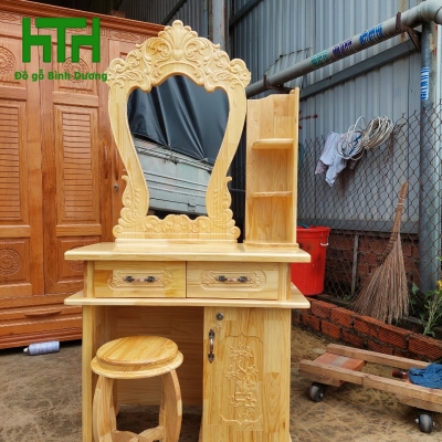 BÀN TRANG ĐIỂM GỖ THÔNG 80