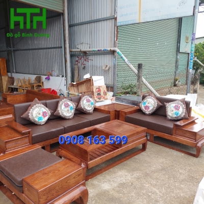 BỘ 2 VĂNG ĐÙI GÀ GỖ SỒI KÈM NỆM 