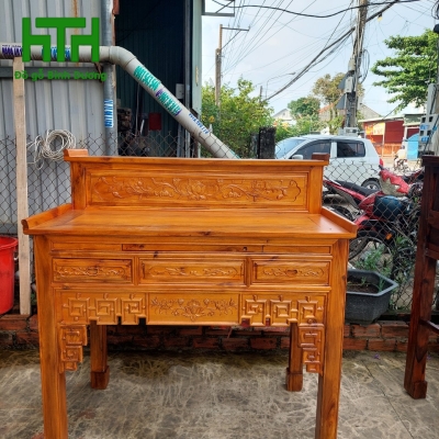 BÀN THỜ 2 TẦNG 1M27 CHÂN VUÔNG 