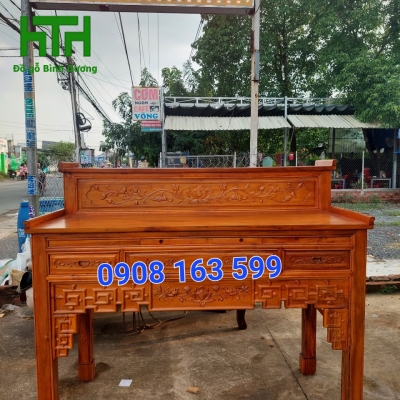 BÀN THỜ 2 TẦNG CHÂN VUÔNG 1M54 