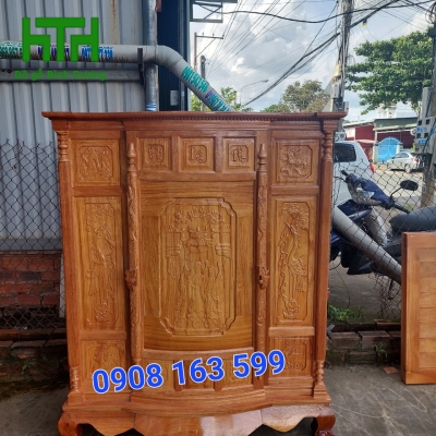 TỦ THỜ GỖ CĂM XE 1M27