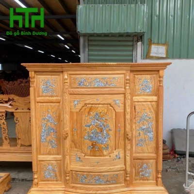 TỦ THỜ CĂM XE 6 CHÂN CẨN 