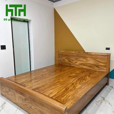 GIƯỜNG HƯƠNG XÁM DÁT PHẢN 1M8 x 2M 