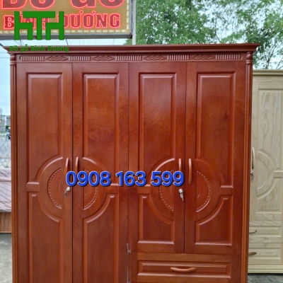 TỦ ÁO PHỦ XOAN 4 CÁNH 