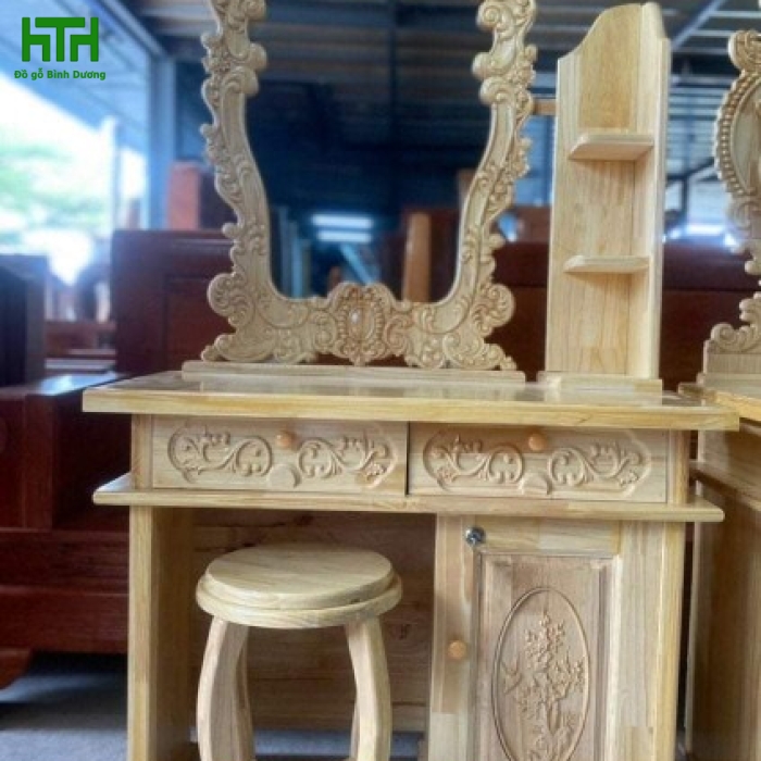 BÀN TRANG ĐIỂM GỖ THÔNG 