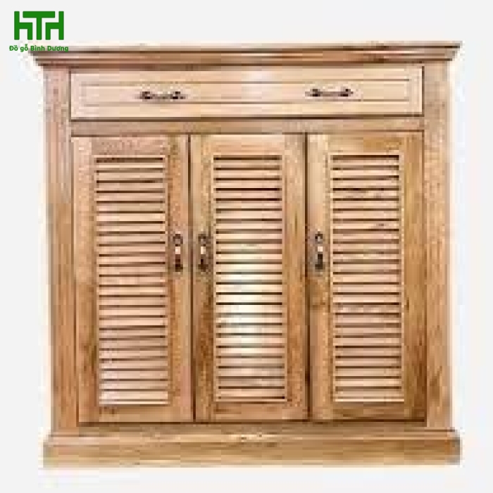 TỦ GIÀY  THÔNG MINH GỖ CAO SU 1M 