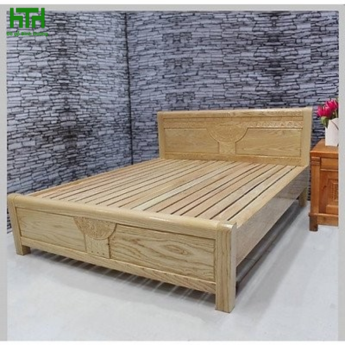 GIƯỜNG GỖ SỒI NGA 1M6 X 2M 