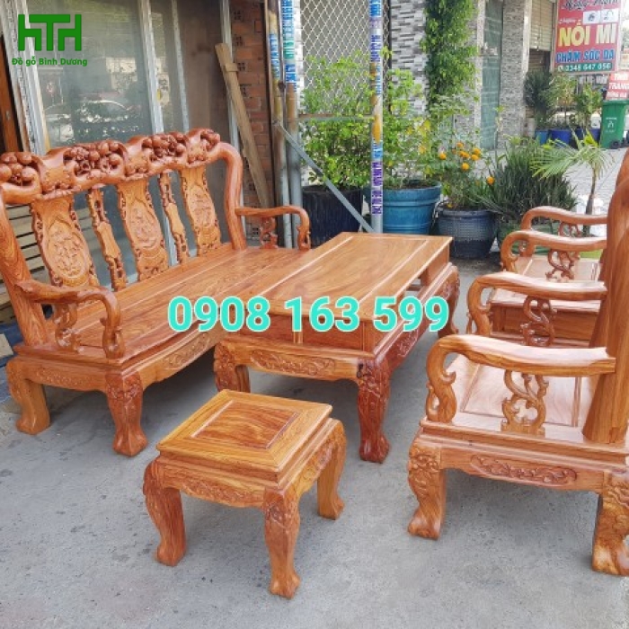 SALON GỖ HƯƠNG ĐÁ CỘT 10