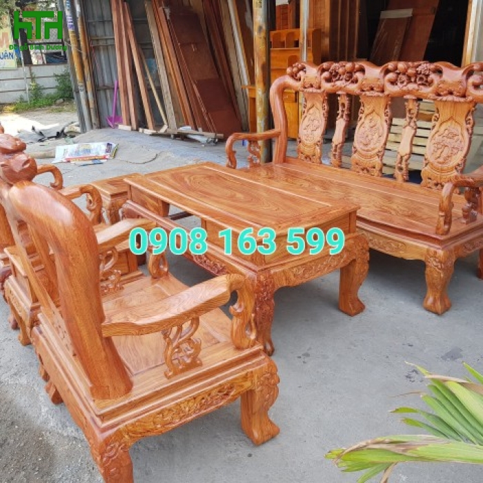 SALON GỖ HƯƠNG ĐÁ CỘT 10