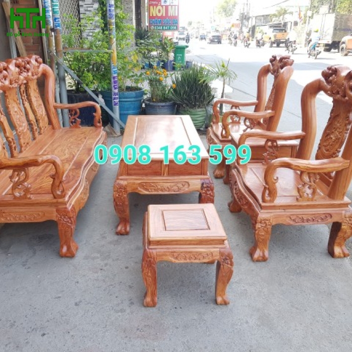 SALON GỖ HƯƠNG ĐÁ CỘT 10