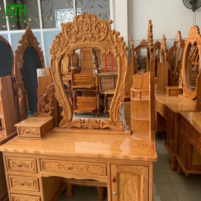 BÀN PHẤN GÕ ĐỎ 1M1