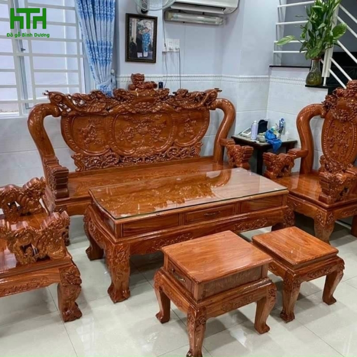 BÀN GHẾ GỖ HƯƠNG ĐÁ MẪU NGHÊ TAY 12 
