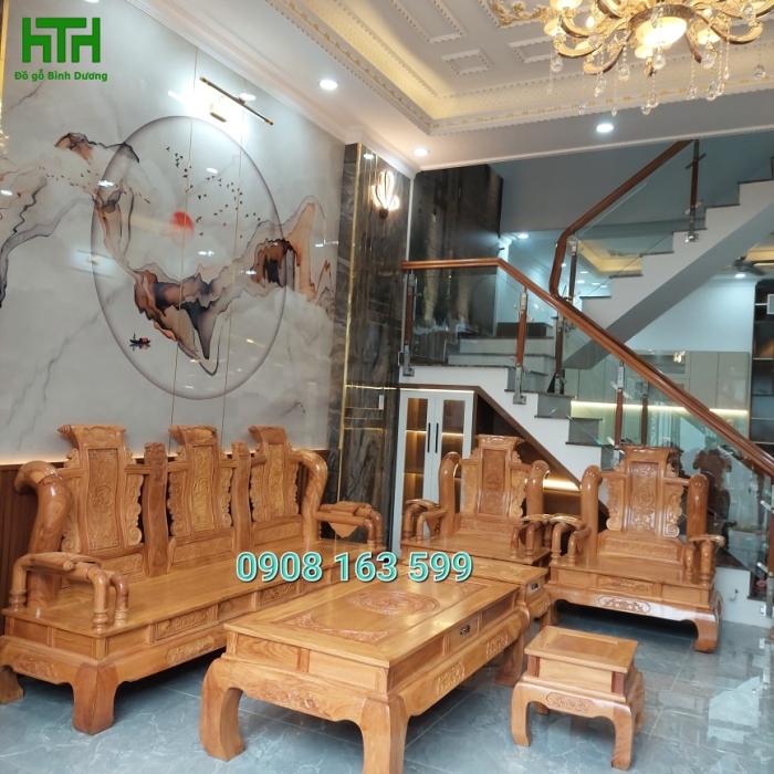 BỘ SALON GỖ GÕ ĐỎ MẪU TẦN THUỶ HOÀNG GỖ GÕ ĐỎ 