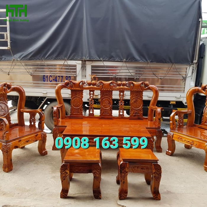 BỘ SALON TRÀM BÔNG VÀNG CỘT 12 