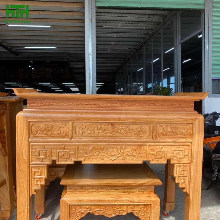 COMBO BÀN THỜ GỖ GÕ ĐỎ 1M54