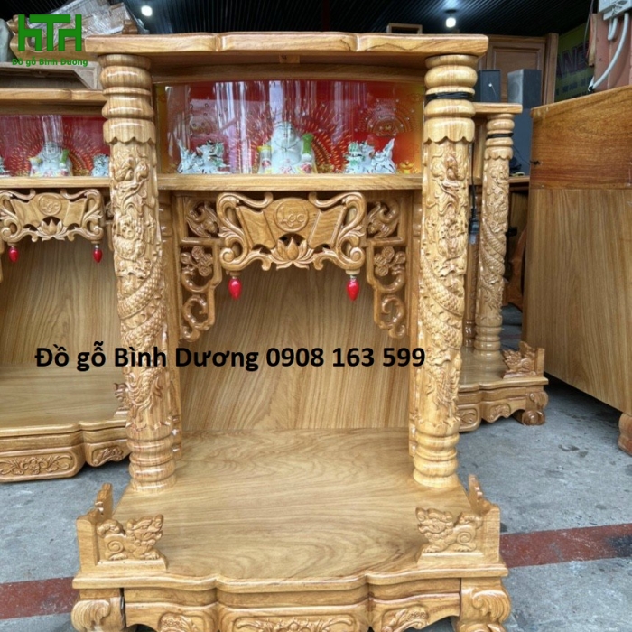 BÀN THỜ THẦN TÀI GÕ ĐỎ 60