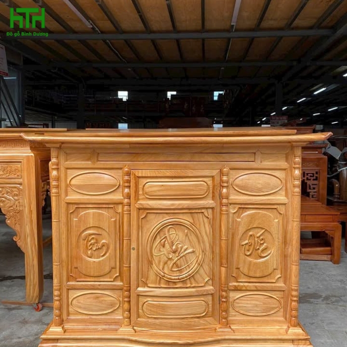 TỦ THỜ GÕ ĐỎ 100% 1M27 